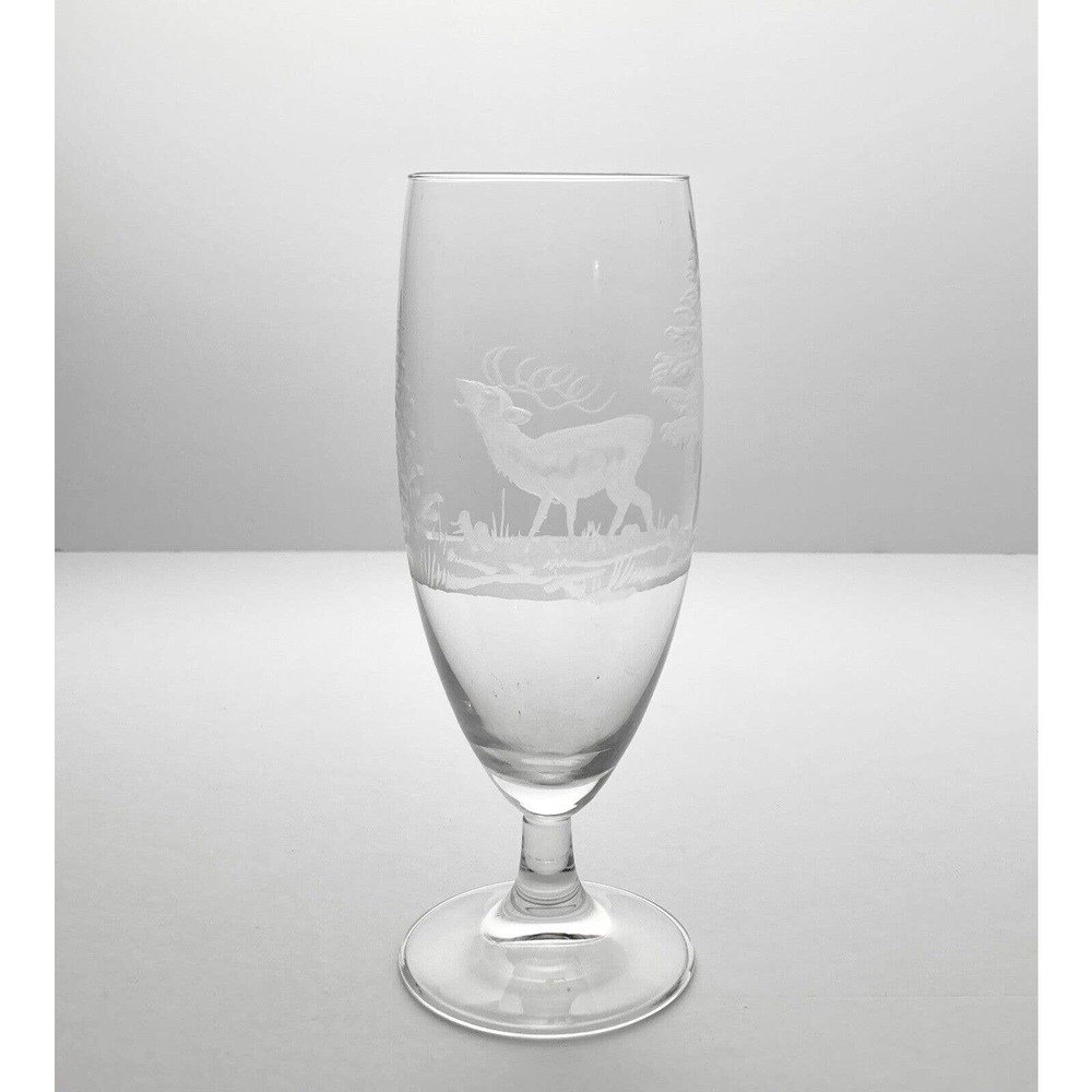 Queen Lace “Americana-American” Single Crystal Iced Tea Glass 8” 16oz